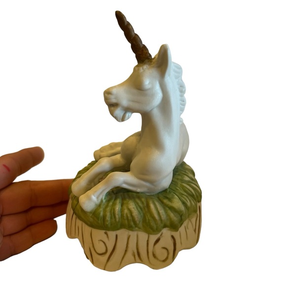 Music Box Porcelain Unicorn|Mystical Animal Vintage - Picture 4 of 7